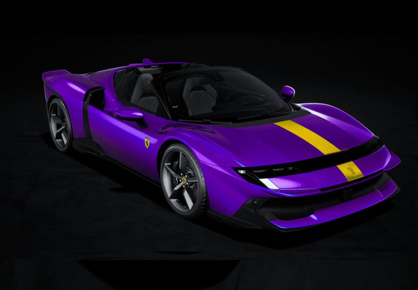 Ferrari 849 Testarossa Spider (2025) 1:43 - Viola Hong Kong & Yellow Stripe - BBRC330D - BBR