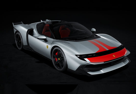 Ferrari 849 Testarossa Spider (2025) 1:43 - Assetto Fiorano - Grigio Squalo & Red Stripe - BBRC331A - BBR