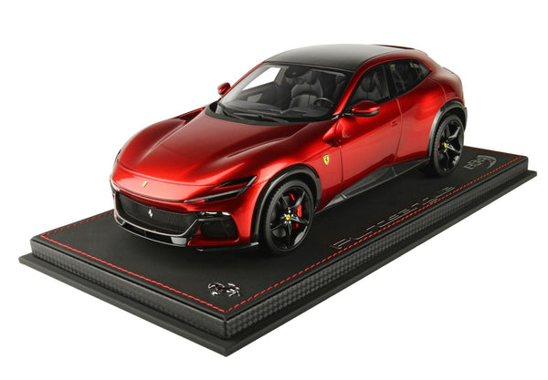 Ferrari Purosangue - 1:18 - Rosso Magma -  (2023) - With Plexi Showcase - BBR