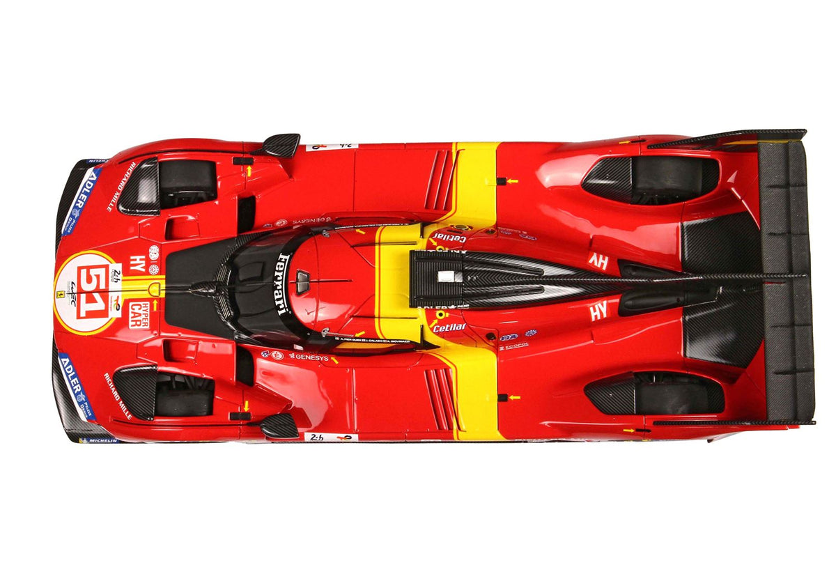Ferrari 499P Hypercar N*51 2023 1:18 - Le Mans Winner - Special Plexi Case - BBR