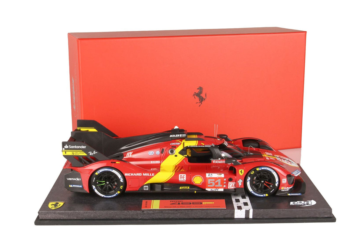 Ferrari 499P Hypercar N*51 2023 1:18 - Le Mans Winner - Special Plexi Case - BBR