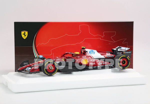 Ferrari - F1 SF-25 n°44 (2025) 1:18 - Lewis Hamilton Winner Cina GP Sprint Polyfoam- BB