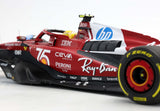 Ferrari SF25 n°44 (2025) 1:18 - Lewis Hamilton - Monaco GP - Livery For 75 Years With Shell - Polyfoam - BBR