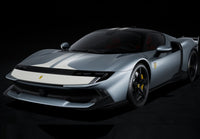 Ferrari 849 Testarossa (2025) 1:18 - Assetto Fiorano - Grigio Titanio Opaco & Striscia Bianca - Press Version - P18276A - BBR
