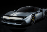 Ferrari 849 Testarossa (2025) 1:18 - Assetto Fiorano - Grigio Titanio Opaco & Striscia Bianca - Press Version - P18276A - BBR