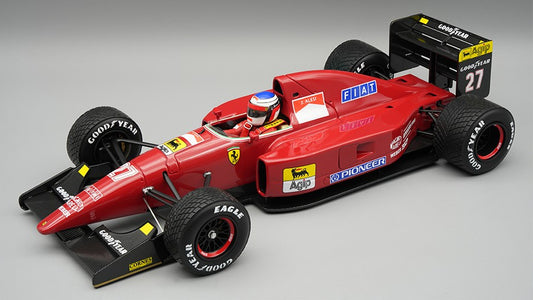 FERRARI F92A N.27 SPAIN GP 1992 JEAN ALESI RAIN TYRES W/DRIVER 1:18 - Tecnomodel - TMD18338C