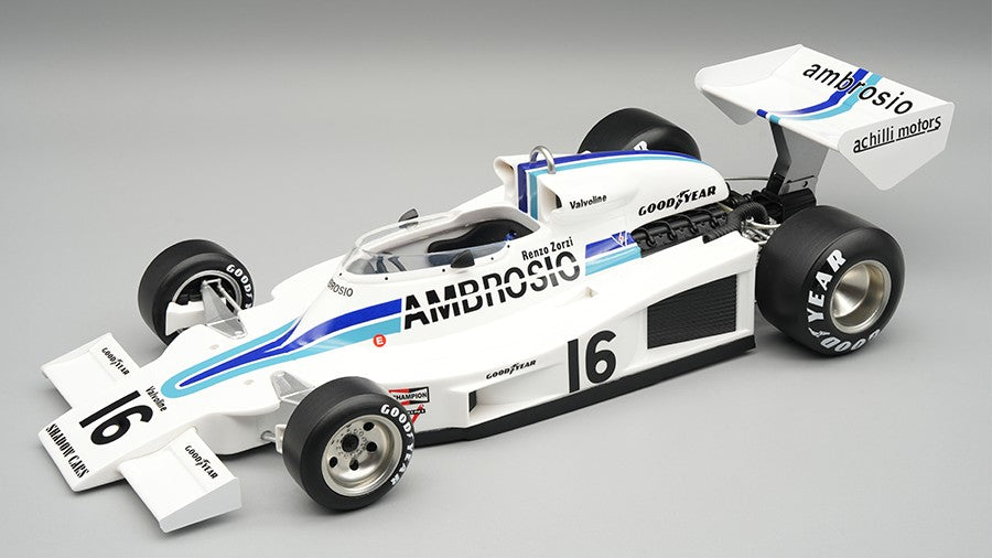 【未開封】spark shadow dn8 16 long beach gp SHADOW DN8 1977 N.16 LONG BEACH GP RENZO ZORZI 1:18 - Tecnomodel