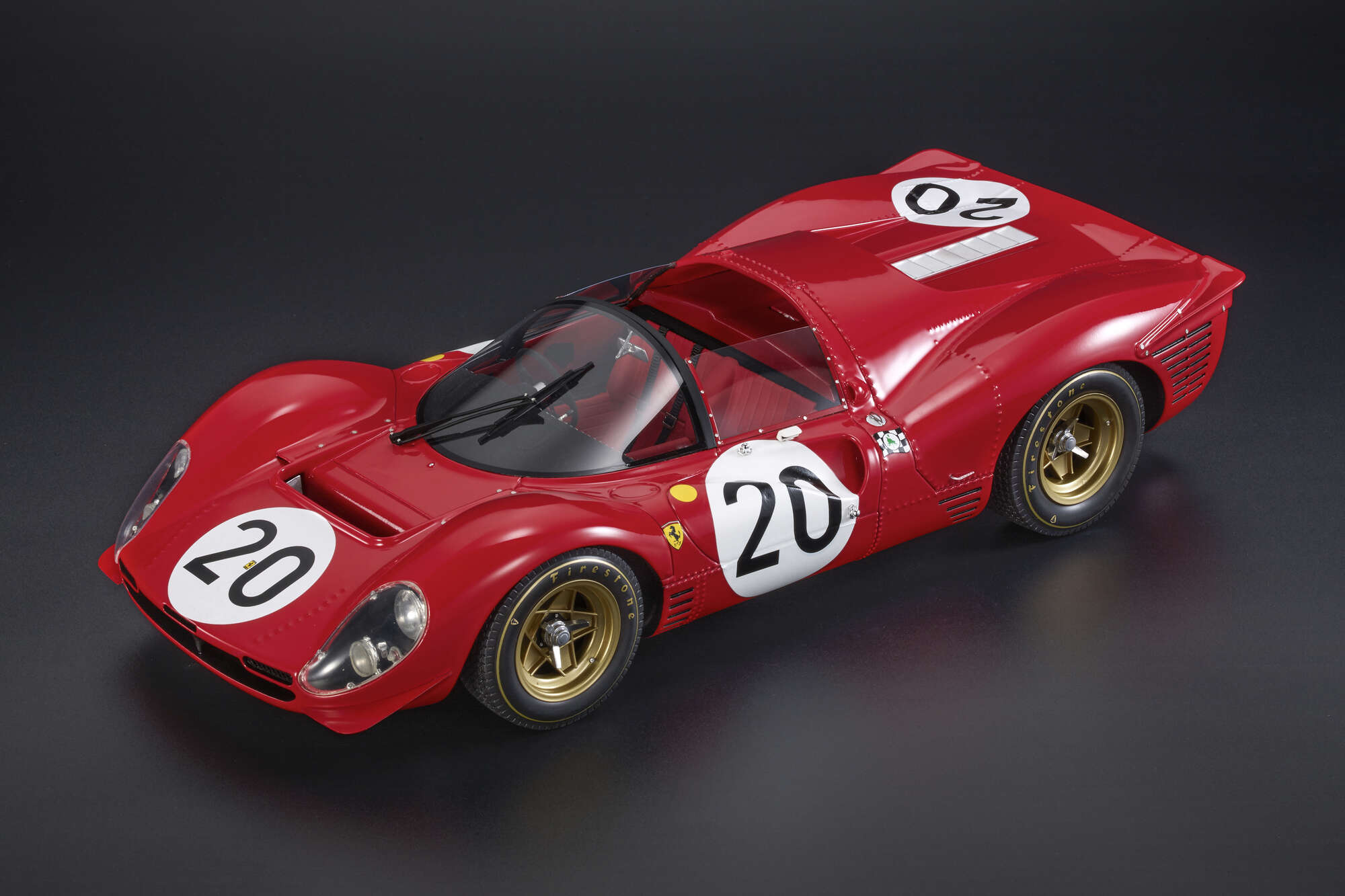 FERRARI 330 P4 Spider n°20 (1967) 1:12 - C. Amon / N. Vaccarella - 24 –  Triple Crown ModelStore