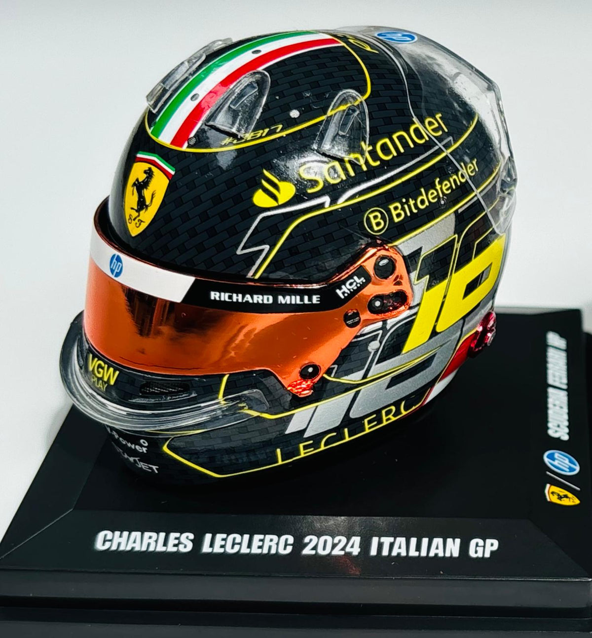 Charles Leclerc 1:5 2024 Winner Monza GP Helmet - Looksmart