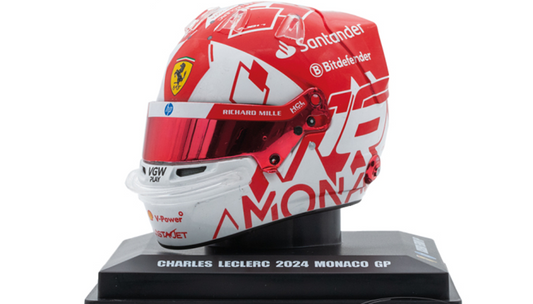 Charles Leclerc - Helmet 1:5 - 2024 - Winner Monaco GP - Looksmart