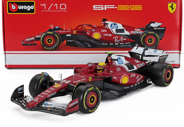 Ferrari - SF-25 n.44 (2025) 1:18 - Lewis Hamilton - Season 2025 - 18-16816-H - BBurago