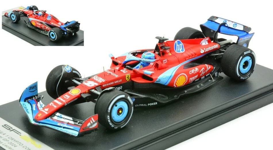 Ferrari - F1 SF-24 n°16 (2024) 1:43 - Charles Leclerc - 3rd Miami GP - Blue Livery - Looksmart