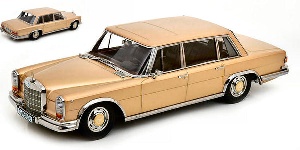 MERCEDES 600 SWB W100 1963 LIGHT GOLD METALLIC 1:18