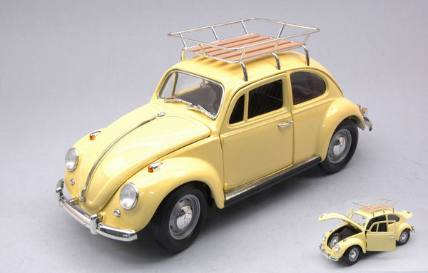 VW BEETLE 1967 CAMPING VERSION YELLOW 1:18