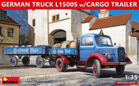 GERMAN TRUCK L1500S W/CARGO TRAILER KIT 1:35