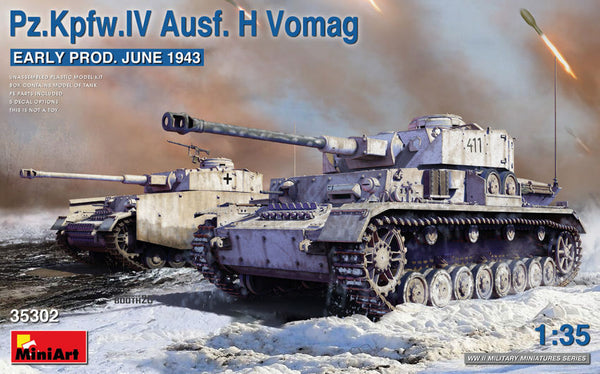 PZ.Kpfw.IV Ausf.H VOMAG EARLY PROD..(JUNE 1943) KIT 1:35