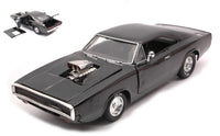 DODGE CHARGER RT 1970 FAST & FURIOUS BLACK 1:24