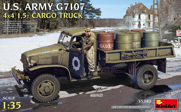 الجيش الأمريكي G7107 4x4 1,5t مجموعة شاحنة بضائع 1:35