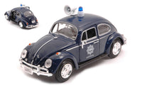 VW BEETLE POLITIE DARK BLUE 1:24