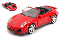 PORSCHE 911 TURBO CABRIO RED 1:24