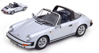 PORSCHE 911 CARRERA 3.2 TARGA 1988 SILVER 1:18