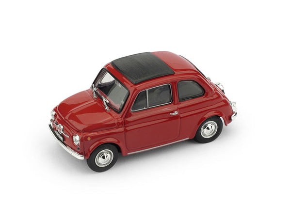 FIAT 500F CHIUSA 1965-71 ROSSO MEDIO INTERNO NERO UPDATE 1:43