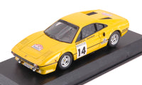 FERRARI 308 N.14 RETIRED TOUR DE FRANCE 1985 T.WORSWICK-S.NEWMAN 1:43