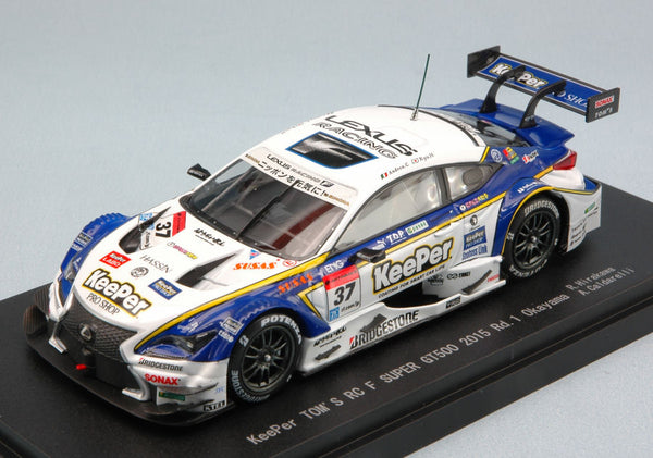 LEXUS RC F N.37 WINNER OKAYAMA SUPER GT500 2015 HIRAKAWA-CALDARELLI 1:43