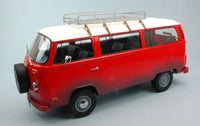 VW BUS T2B 1973 "حقل الأحلام" (1989) أحمر/أبيض 1:18