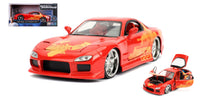 ORANGE JLS MAZDA RX-7  FAST & FURIOUS 1:24