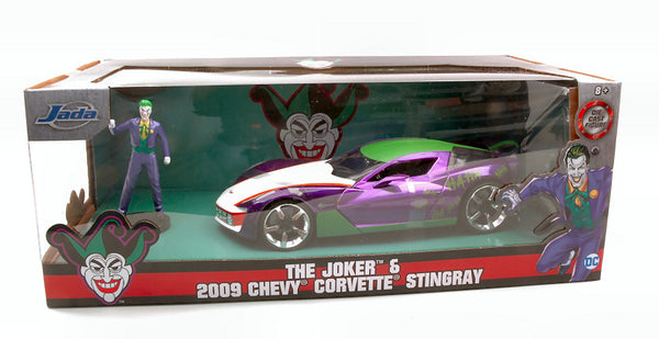 CHEVY CORVETTE STINGRAY 2009 W/JOKER FIGURE 1:24