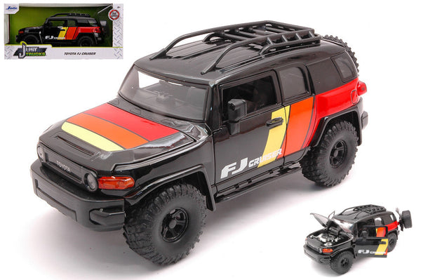 TOYOTA FJ CRUISER 2007 BLACK/RED/YELLOW 1:24