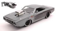 DODGE CHARGER R/T 1970 GREY/BLACK 1:24