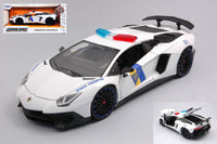 LAMBORGHINI AVENTADOR SC 2017 STATE TROOPER CANDY BLUE 1:24