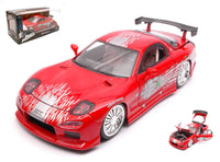 DOM'S MAZDA RX-7 FAST & FURIOUS 8 RED 1:24