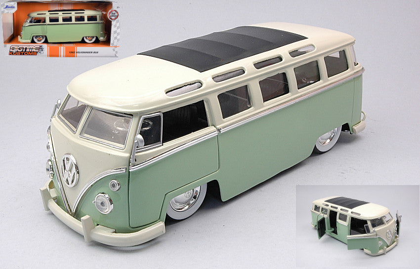 VW BUS T1 GREEN WHITE 1 24