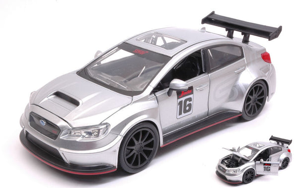 SUBARU WRX STI 2016 WIDEBODY SILVER "JDM TUNERS" 1:24