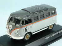 VW MICROBUS 1962 N.5 WHITE W/GREY ROOF 1:43