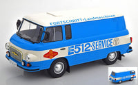 باركاس B 1000 E 512 صندوق خدمة عربة أزرق/أبيض 1:18