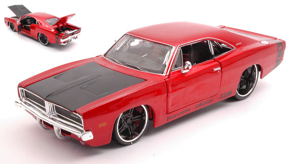 DODGE CHARGER R/T 1969 RED 1:24
