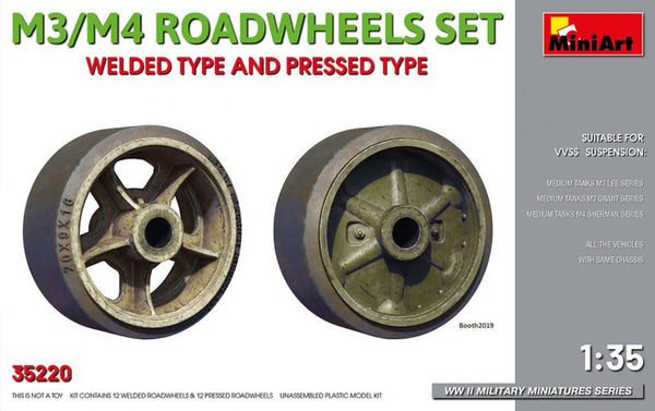 M3/M4 ROADWHEELS SET KIT 1:35