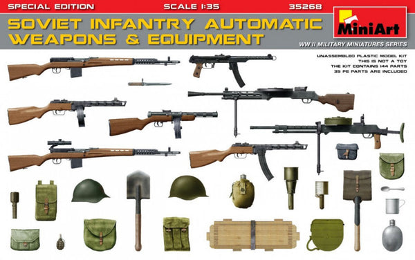 SOVIET INFANTRY AUTOMATIC WEAPONS & EQUIPMENT  KIT 1:35