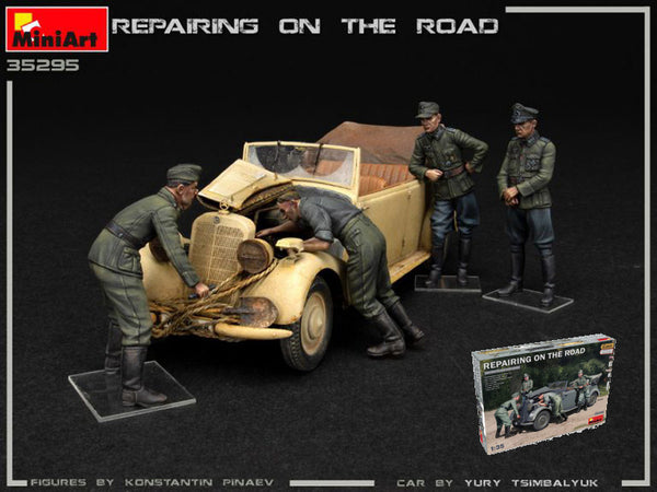 REPAIRING ON THE ROAD TYP 170V & 4 FIGURES KIT 1:35