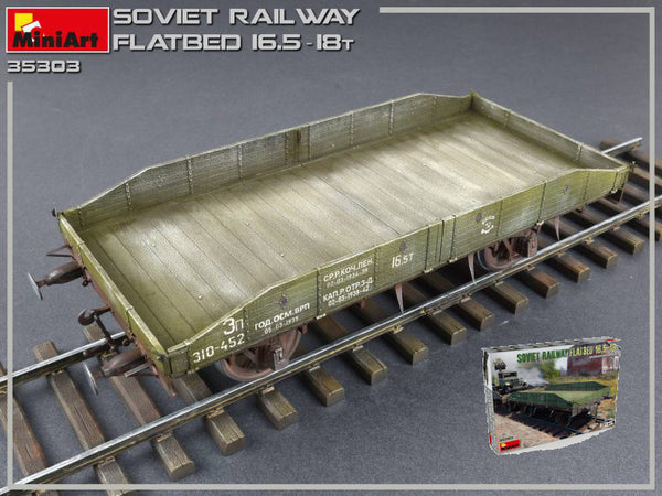 SOVIET RAILWAY FLATBED 16.5-18 t KIT 1:35