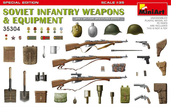 SOVIET INFANTRY WEAPONS AND EQUIPMENT KIT 1:35
