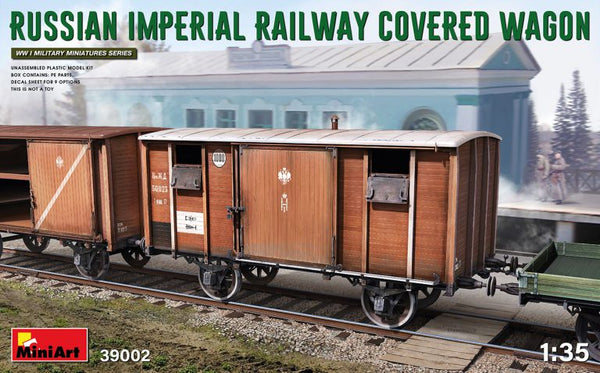 RUSSIAN IMPERIAL RAILWAY COWERED WAGON KIT 1:35
