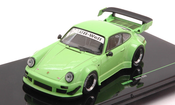 PORSCHE RWB 930 GREEN WITH BLACK WHEELS RIM 1:43