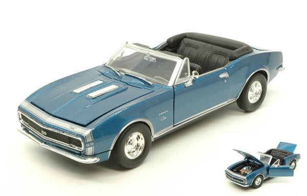 CHEVROLET CAMARO SS 1967 METALLIC BLUE 1:24