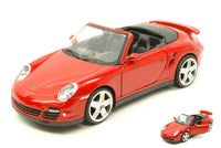 PORSCHE 911 (997) TURBO CABRIO 2005 RED 1:24