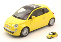 FIAT 500 2009 YELLOW 1:24